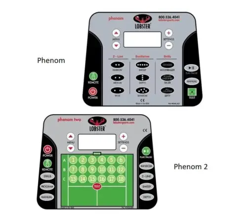 Fenom Machine Lobster® Sports Phenom Ball Machine - Tomko Sports Systems Systems